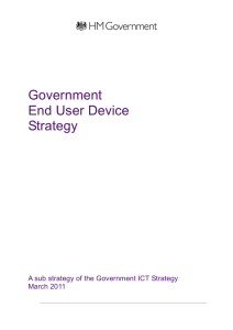 Government end user device strategy
