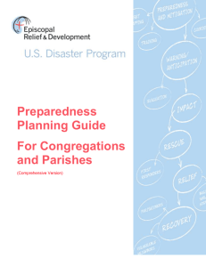 Preparedness Planning Guide for Congregations and Parishes