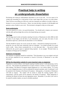 Practical help in writing a dissertation