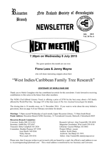 July 2015 - New Zealand Society of Genealogists