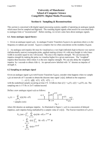 SECTION 6: Sampling & reconstruction