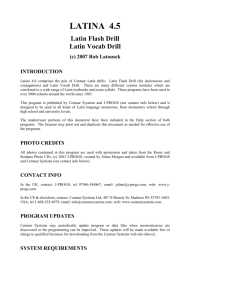 LATINA (Latin Flash Drill & Latin Vocab Drill), version 4