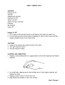 CHEST THERAPY (CPT) - Mother Baby University
