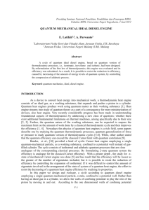 Quantum Mechanical Ideal Diesel Engine