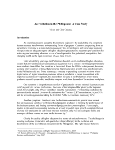 Accreditation in the Philippines: A Case Study