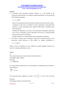 example on inverse square law - Department of Electrical and