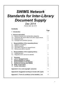 Protocol for Inter-Library Document Supply
