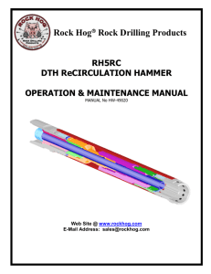 Section 2. Hammer Operation - Rock Hog Rock Drilling Products