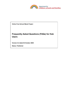 1 Frequently Asked Questions (FAQs)
