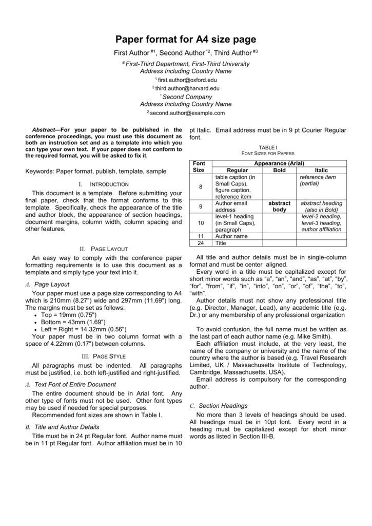 ieee paper format example