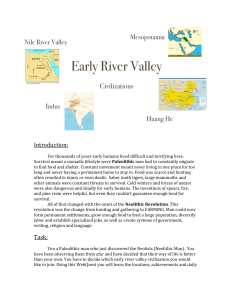 Early River Valleys WebQuest