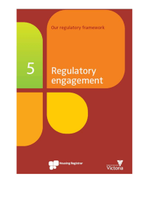 Regulatory engagement (Word Size 230kb)