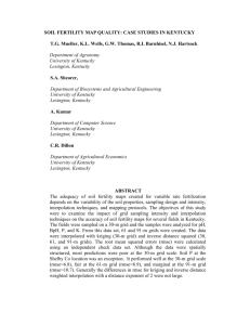 soil fertility map quality: case studies in kentucky