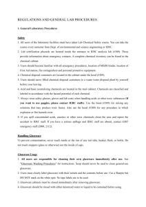 REGULATIONS AND GENERAL LAB PROCEDURES