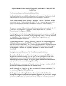 Tripartite Declaration of Principles concerning Multinational