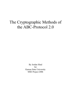 The Cryptographic Methods of the ABC-Protocol 2