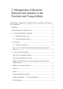 3. Management of Bacterial Infection and Jaundice in the Newborn