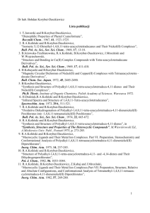 Publication List of Bohdan Korybut