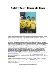 Safety Town Reusable Bags
