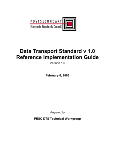 Data Transport Standard v 1.0 Reference Implementation Guide