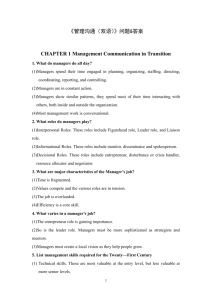 CHAPTER 1 Management Communication in Transition