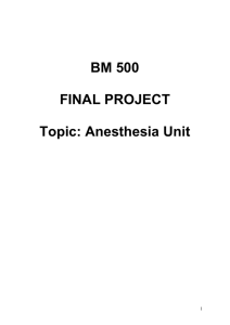 Anesthesia Unit