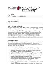 Final Report [Learning and Teaching Priority Grant Scheme 2009