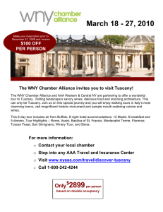 Discover Tuscany - AAA Western & Central New York