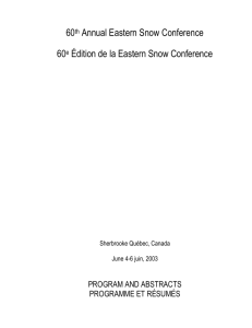 Microsoft Word format - Eastern Snow Conference