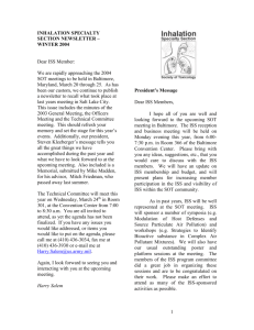 Winter 2004 Newsletter - Society of Toxicology