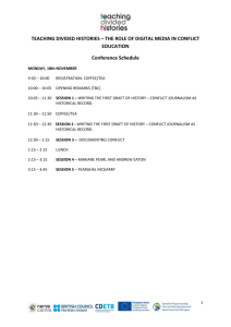 TDH Conference Schedule - Delegates - Updated