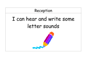 Child Speak Version - Sentence construction and punctuation targets