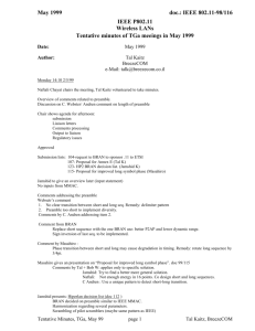 Wednesday afternoon - IEEE 802 LAN/MAN Standards Committee