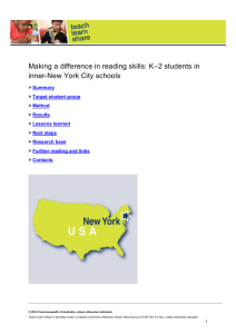 Making a difference in reading skills: K–2 students in inner