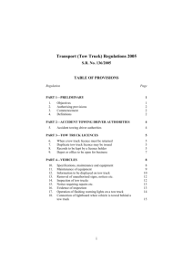 Transport (Tow Truck) Regulations 2005