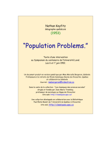 “Population Problems“. - Les Classiques des sciences sociales