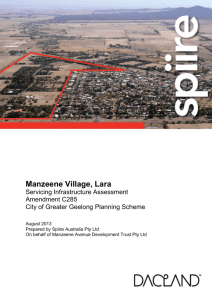 Manzeene Village, Lara Servicing Infrastructure Assessment