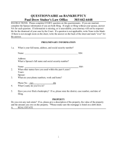 Word Document Questionnaire