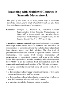 Reasoning with Contexts