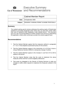 Resident Permit Cabinet Report