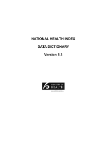 NHI data dictionary - Ministry of Health