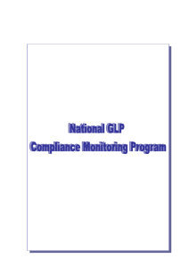 The National GLP Compliance Programme