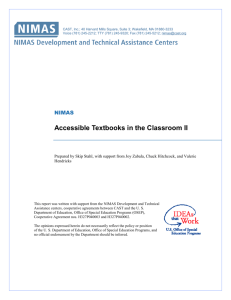 Accessible Textbooks in the Classroom II: