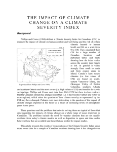 Narrative Description - Canadian Institute for Climate Studies