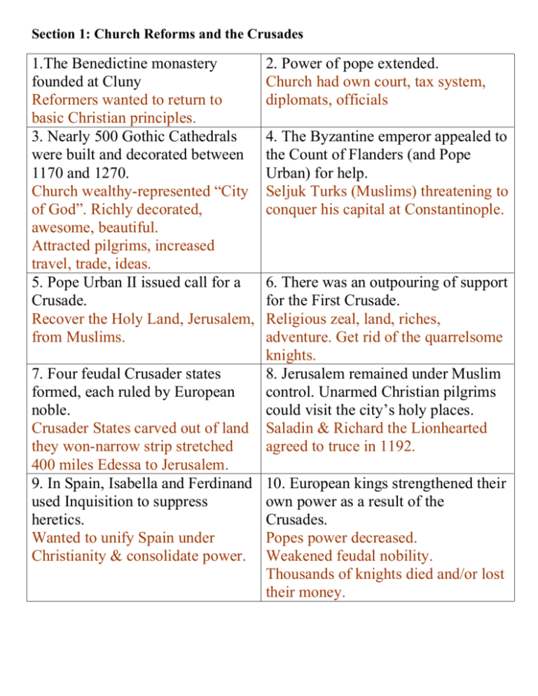 Chapter 14 Sec 1 Chart