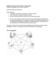 Building Learning Communities in Cyberspace