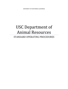 USC Department of Animal Resources