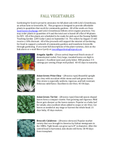 Plant Descriptions - Gardening for Good