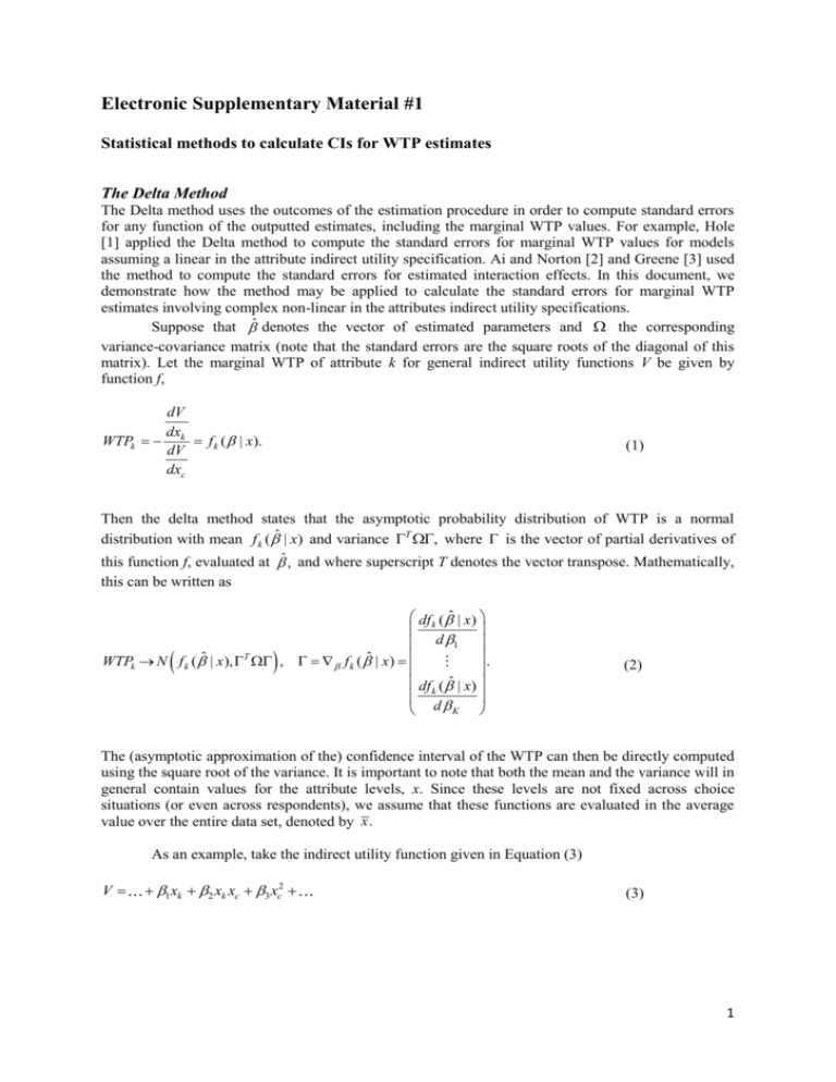 Website Statistical Methods To Calcultate CIs For