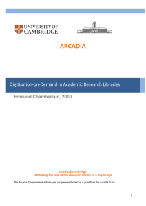 Digitisation-on-Demand in Academic Research Libraries